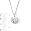 Thumbnail Image 4 of 4-3/8 CT. T.W. Certified Lab-Grown Diamond Frame Pendant in 14K White Gold (F/VS2)