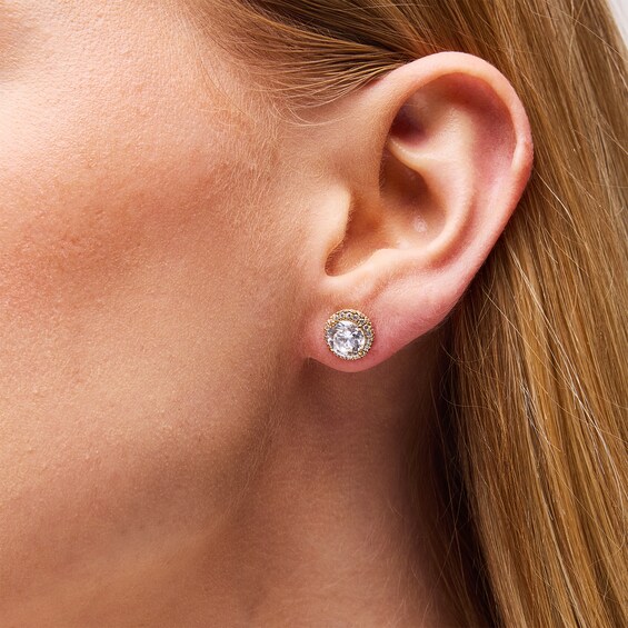 3-1/2 CT. T.w. Certified Lab-Grown Diamond Frame Stud Earrings in 14K Gold (F/Vs2)