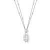 Thumbnail Image 1 of 5-3/4 CT. T.W. Marquise-Cut Certified Lab-Grown Diamond Double Strand Drop Pendant in 14K White Gold (F/VS2)