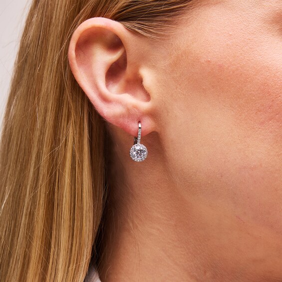 2-3/8 CT. T.w. Certified Lab-Grown Diamond Frame Drop Earrings in 14K White Gold (F/Vs2)