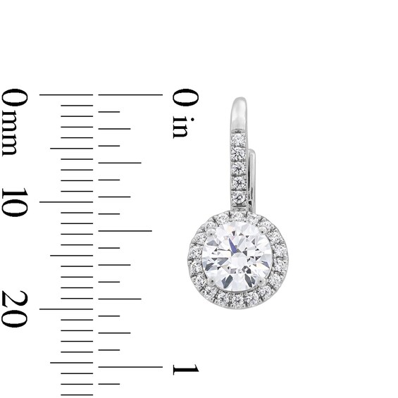 2-3/8 CT. T.w. Certified Lab-Grown Diamond Frame Drop Earrings in 14K White Gold (F/Vs2)