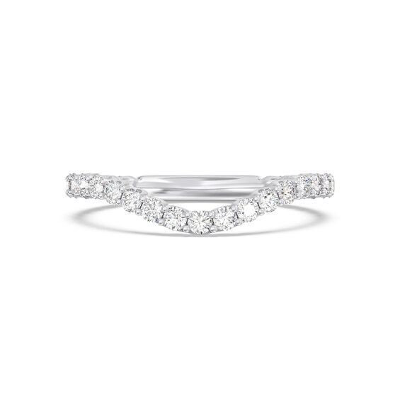 Enchanted Star 3/4 CT. T.w. Certified Lab-Grown Diamond Contour Anniversary Band in 14K White Gold (F/Vs2)