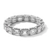 Thumbnail Image 1 of 5-1/6 CT. T.W. Emerald-Cut Certified Lab-Grown Diamond Eternity Band in 14K White Gold (F/VS2) - Size 7