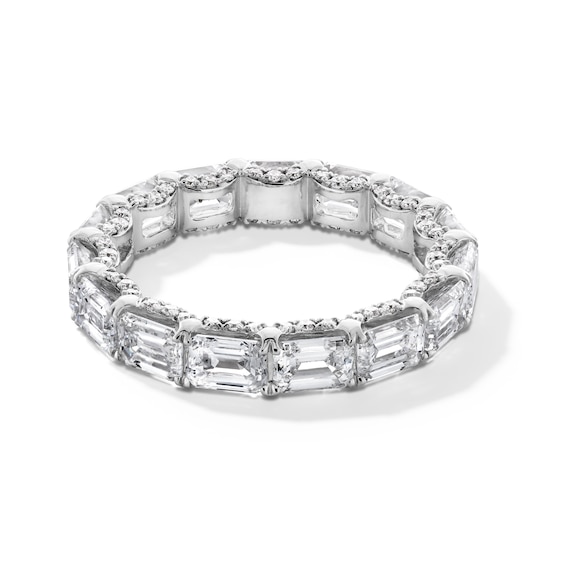 CT. T.w. Emerald-Cut Certified Lab-Grown Diamond Eternity Band in 14K White Gold (F/Vs2