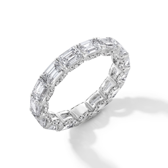 4-/8 CT. T.w. Emerald-Cut Certified Lab-Grown Diamond Eternity Band in 14K White Gold (F/Vs2