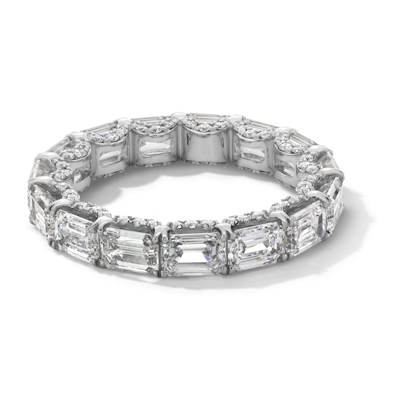 CT. T.w. Emerald-Cut Certified Lab-Grown Diamond Eternity Band in 14K White Gold (F/Vs2