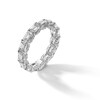Thumbnail Image 3 of 4-3/8 CT. T.W. Emerald-Cut Certified Lab-Grown Diamond Eternity Band in 14K White Gold (F/VS2) - Size 5