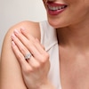 Thumbnail Image 2 of 3-1/3 CT. T.W. Oval Certified Lab-Grown Diamond Bow Engagement Ring in 14K White Gold (F/VS2)