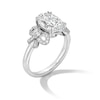 Thumbnail Image 3 of 3-1/3 CT. T.W. Oval Certified Lab-Grown Diamond Bow Engagement Ring in 14K White Gold (F/VS2)