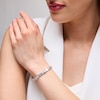 Thumbnail Image 2 of 20-1/2 CT. T.W. Baguette and Round Certified Lab-Grown Diamond Alternating Bracelet in 14K White Gold (F/VS2)