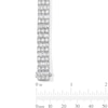 Thumbnail Image 3 of 20-1/3 CT. T.W. Emerald-Cut and Round Certified Lab-Grown Diamond Triple Row Tennis Bracelet in 14K White Gold (F/VS2)