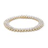 Thumbnail Image 1 of 10-1/8 CT. T.W. Marquise-Cut and Pear-Shaped Certified Lab-Grown Diamond Triple Row Bracelet in 14K Gold (F/VS2)