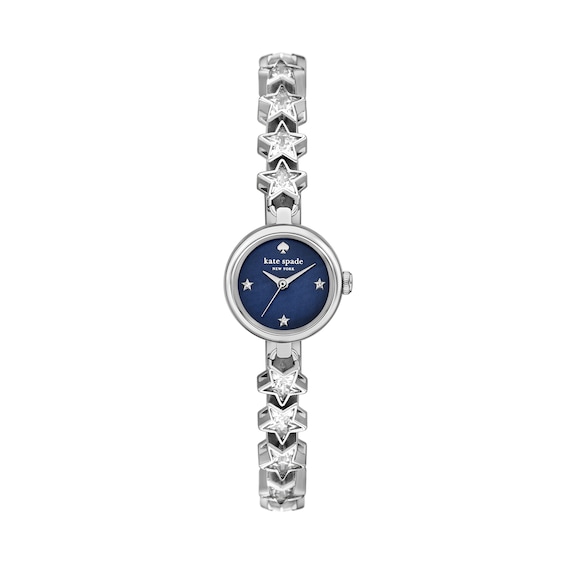 Ladiesâ Kate Spade Monroe Star Crystal Accent Bangle Watch with Blue Mother-of-Pearl Dial (Model: Ksw1849)
