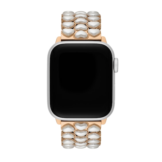 Ladies' Kate Spade Apple Watch Straps Hearts Interchangeable Replacement Band Smart Watch Attachment (Model: Kss0198E)
