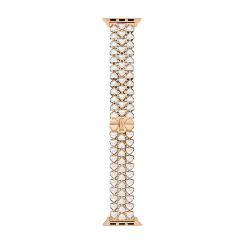 Main Image 2 of Ladies' Kate Spade Apple Watch Straps Hearts Interchangeable Replacement Band Smart Watch Attachment (Model: KSS0198E)