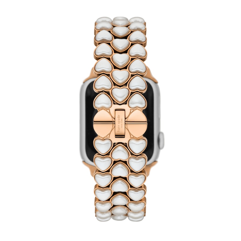 Main Image 3 of Ladies' Kate Spade Apple Watch Straps Hearts Interchangeable Replacement Band Smart Watch Attachment (Model: KSS0198E)