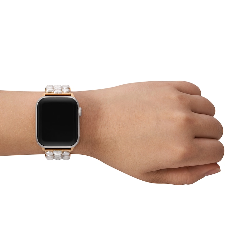 Main Image 5 of Ladies' Kate Spade Apple Watch Straps Hearts Interchangeable Replacement Band Smart Watch Attachment (Model: KSS0198E)