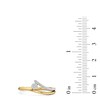 Thumbnail Image 3 of 1/10 CT. T.W. Multi-Diamond Wave Split Shank Ring in Sterling Silver with 24K Gold Plate