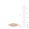 Thumbnail Image 3 of 1/6 CT. T.W. Heart-Shaped Multi-Diamond Ribbed Shank Ring in Sterling Silver with 24K Rose Gold Plate