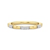 Thumbnail Image 1 of 1/6 CT. T.W. Lab-Grown Diamond Alternating Scallop Ring in Sterling Silver with 24K Gold Plate