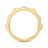 Thumbnail Image 3 of 1/6 CT. T.W. Lab-Grown Diamond Alternating Scallop Ring in Sterling Silver with 24K Gold Plate