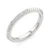 Thumbnail Image 2 of 1/10 CT. T.W. Lab-Grown Diamond Knife Edge Chevron Pattern Ring in Sterling Silver