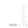 Thumbnail Image 3 of 1/10 CT. T.W. Lab-Grown Diamond Knife Edge Chevron Pattern Ring in Sterling Silver