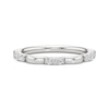 Thumbnail Image 1 of 1/6 CT. T.W. Lab-Created Diamond Alternating Scallop Ring in Sterling Silver
