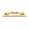Thumbnail Image 1 of 1/5 CT. T.W. Lab-Created Diamond Bar Ring in Sterling Silver with 24K Gold Plate