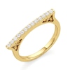 Thumbnail Image 2 of 1/5 CT. T.W. Lab-Created Diamond Bar Ring in Sterling Silver with 24K Gold Plate