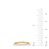 Thumbnail Image 3 of 1/5 CT. T.W. Lab-Created Diamond Bar Ring in Sterling Silver with 24K Gold Plate