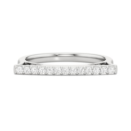 1/5 CT. T.W. Lab-Created Diamond Bar Ring in Sterling Silver