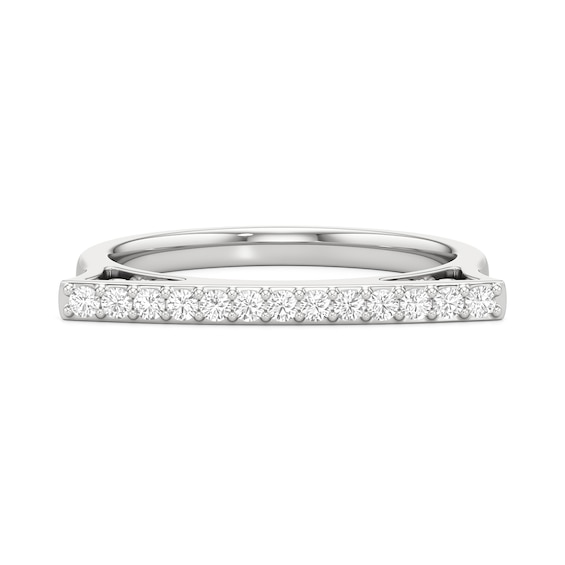 1/5 CT. T.w. Lab-Grown Diamond Bar Ring in Sterling Silver
