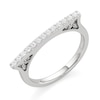 Thumbnail Image 2 of 1/5 CT. T.W. Lab-Created Diamond Bar Ring in Sterling Silver