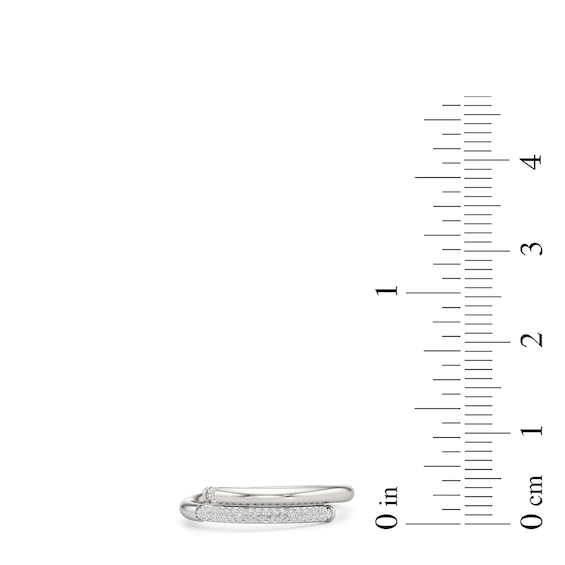 1/6 CT. T.w. Diamond Bypass Wrap Ring in Sterling Silver