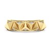 Thumbnail Image 1 of 1/20 CT. T.W. Diamond Spike Ring in Sterling Silver with 24K Gold Plate