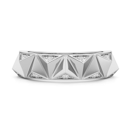 1/20 CT. T.W. Diamond Spike Ring in Sterling Silver