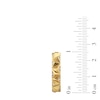 Thumbnail Image 2 of 1/20 CT. T.W. Diamond Spike Hoop Earrings in Sterling Silver with 24K Gold Plate