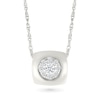 Thumbnail Image 1 of 1/8 CT. T.W. Multi-Diamond Cushion Frame Pendant in Sterling Silver