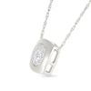 Thumbnail Image 2 of 1/8 CT. T.W. Multi-Diamond Cushion Frame Pendant in Sterling Silver
