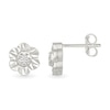 Thumbnail Image 3 of Diamond Accent Flower Stud Earrings in Sterling Silver