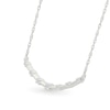 Thumbnail Image 2 of 1/10 CT. T.W. Diamond Station Curved Bar Necklace in Sterling Silver