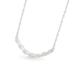 Thumbnail Image 3 of 1/10 CT. T.W. Diamond Station Curved Bar Necklace in Sterling Silver