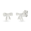 Thumbnail Image 1 of Diamond Accent Bow Stud Earrings in Sterling Silver