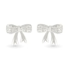 Thumbnail Image 4 of Diamond Accent Bow Stud Earrings in Sterling Silver