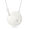 Thumbnail Image 1 of Diamond Accent Star Medallion Necklace in Sterling Silver