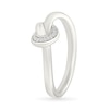 Thumbnail Image 3 of Diamond Accent Twisted Knot Ring in Sterling Silver