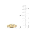 Thumbnail Image 3 of 1/10 CT. T.W. Diamond Tapered Ribbed Ring in Sterling Silver with 24K Gold Plate