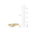 Thumbnail Image 3 of 1/5 CT. T.W. Diamond Swirl Bypass Ring in Sterling Silver with 24K Gold Plate