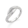 Thumbnail Image 1 of 1/5 CT. T.W. Diamond Swirl Bypass Ring in Sterling Silver